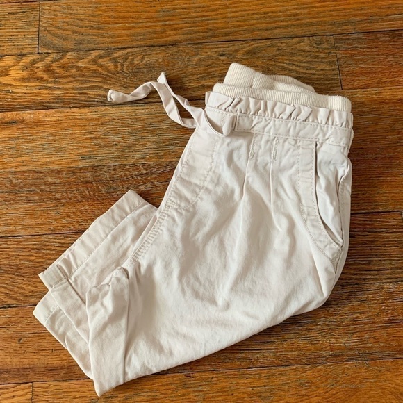 𝅺GAP|CREAM Lightweight Pants|Size 6-12 months - Picture 1 of 4